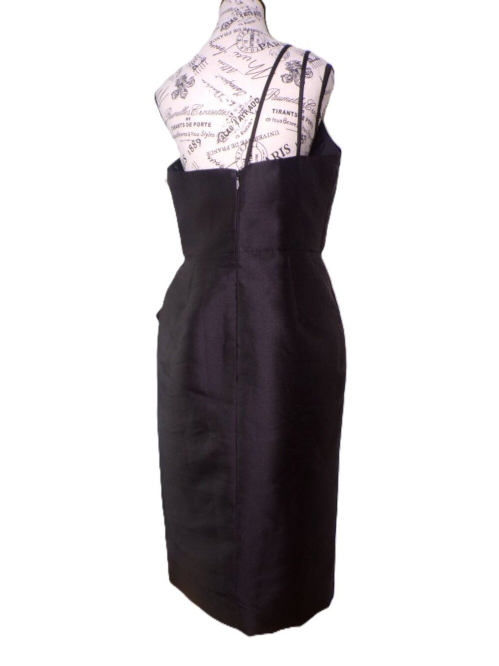 🆕AMSALE Mik One Shoulder Big Bow Cocktail Dress Black 10 - Picture 11 of 13